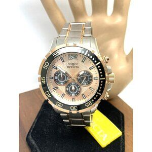 Invicta Men's Watch 16289 Specialty Chronograph Quartz Rose Gold Silver Steel